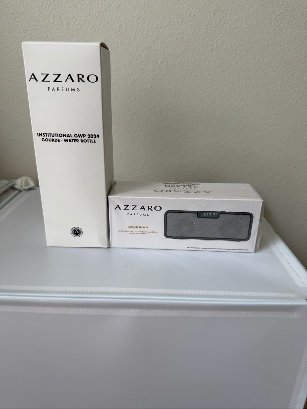 Azzaro Speaker & water bottle - gift set - Sealed & NWT